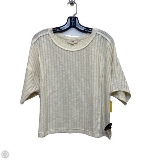 Top Short Sleeve By Joa In Cream, Size: M