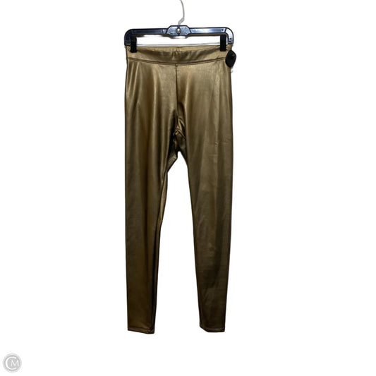Pants Leggings By Express In Gold, Size: Xs