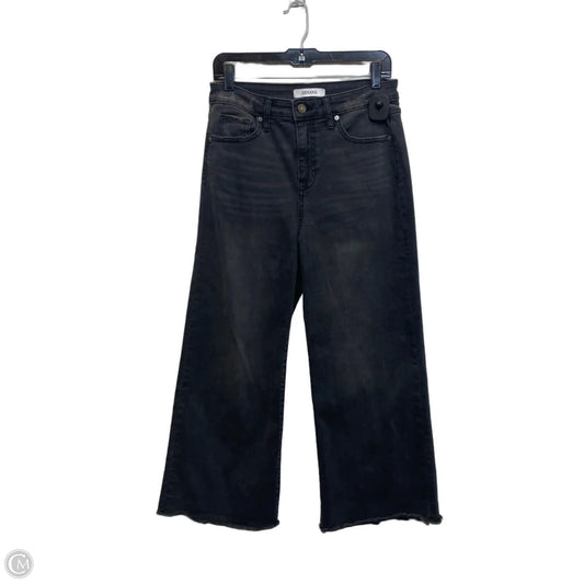Jeans Cropped By Zenana In Grey Denim, Size: M