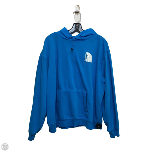 Athletic Sweatshirt Hoodie By The North Face In Blue, Size: Xl