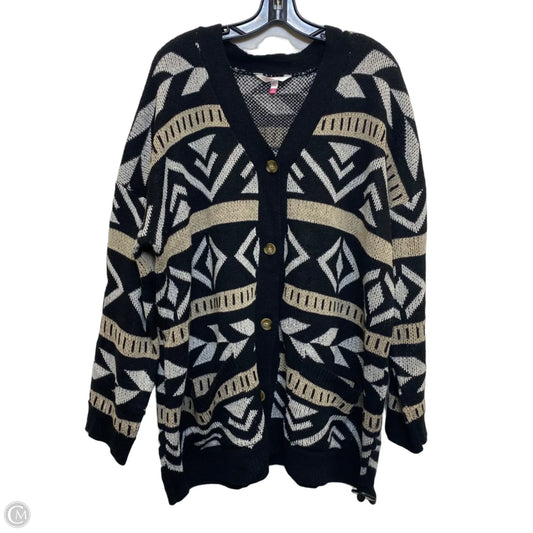 Sweater Cardigan By No Boundaries In Black, Size: 2x