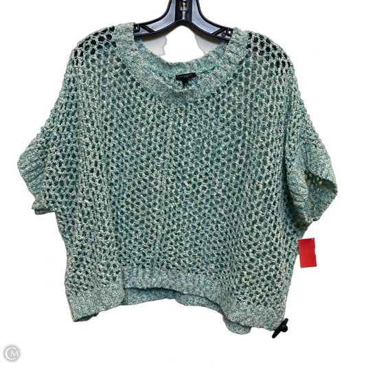 Sweater Short Sleeve By Ann Taylor In Blue, Size: L