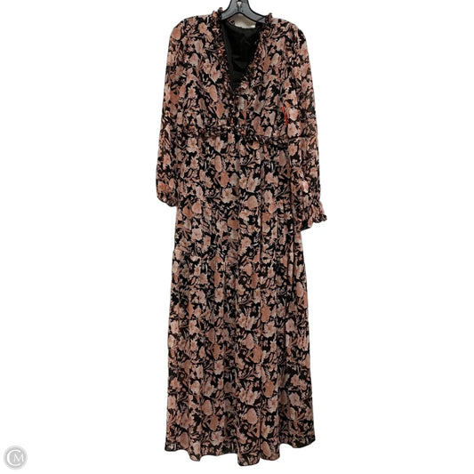 Dress Casual Maxi By Cmf In Black & Pink, Size: Xl