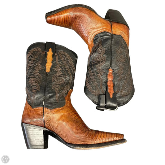 Boots Western By Dan Post In Black & Brown, Size: 8.5