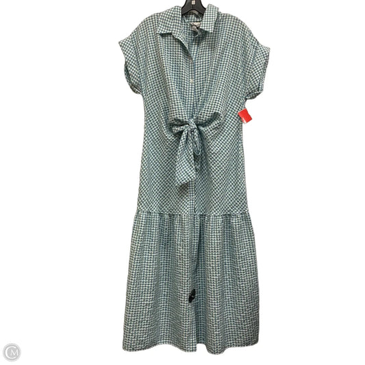Dress Casual Midi By Finley In Blue & Green, Size: M