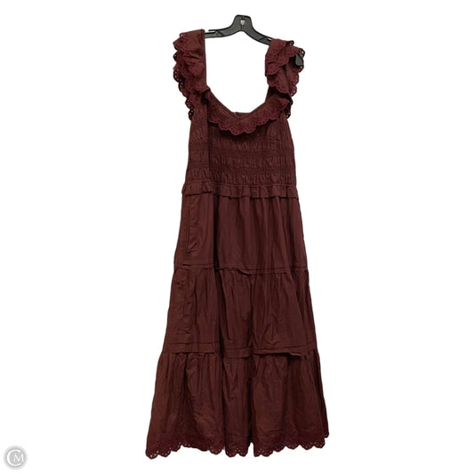 Dress Casual Maxi By Madewell In Maroon, Size: L