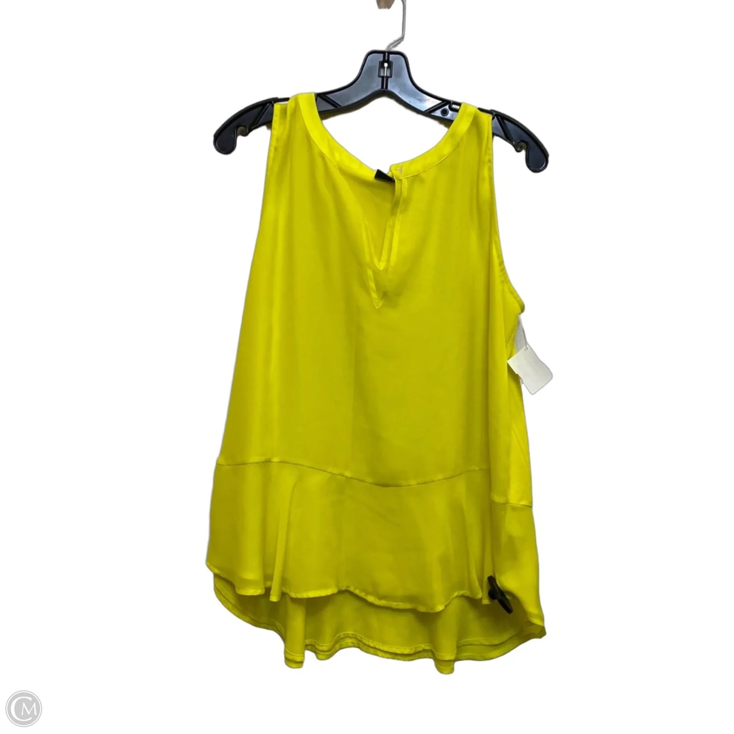 Top Sleeveless By Kaari Blue In Yellow, Size: L