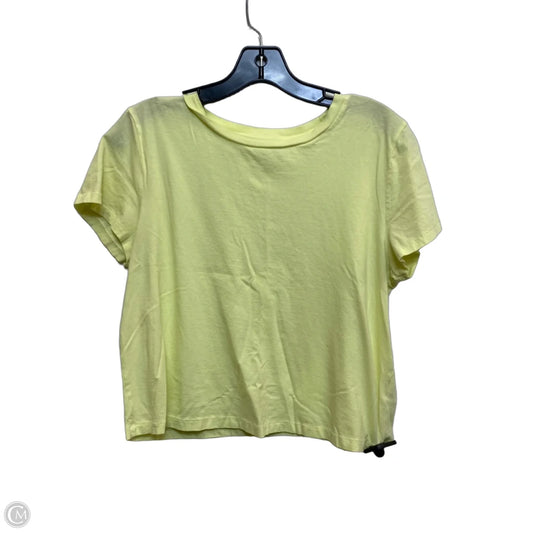 Top Short Sleeve By Universal Thread In Yellow, Size: L