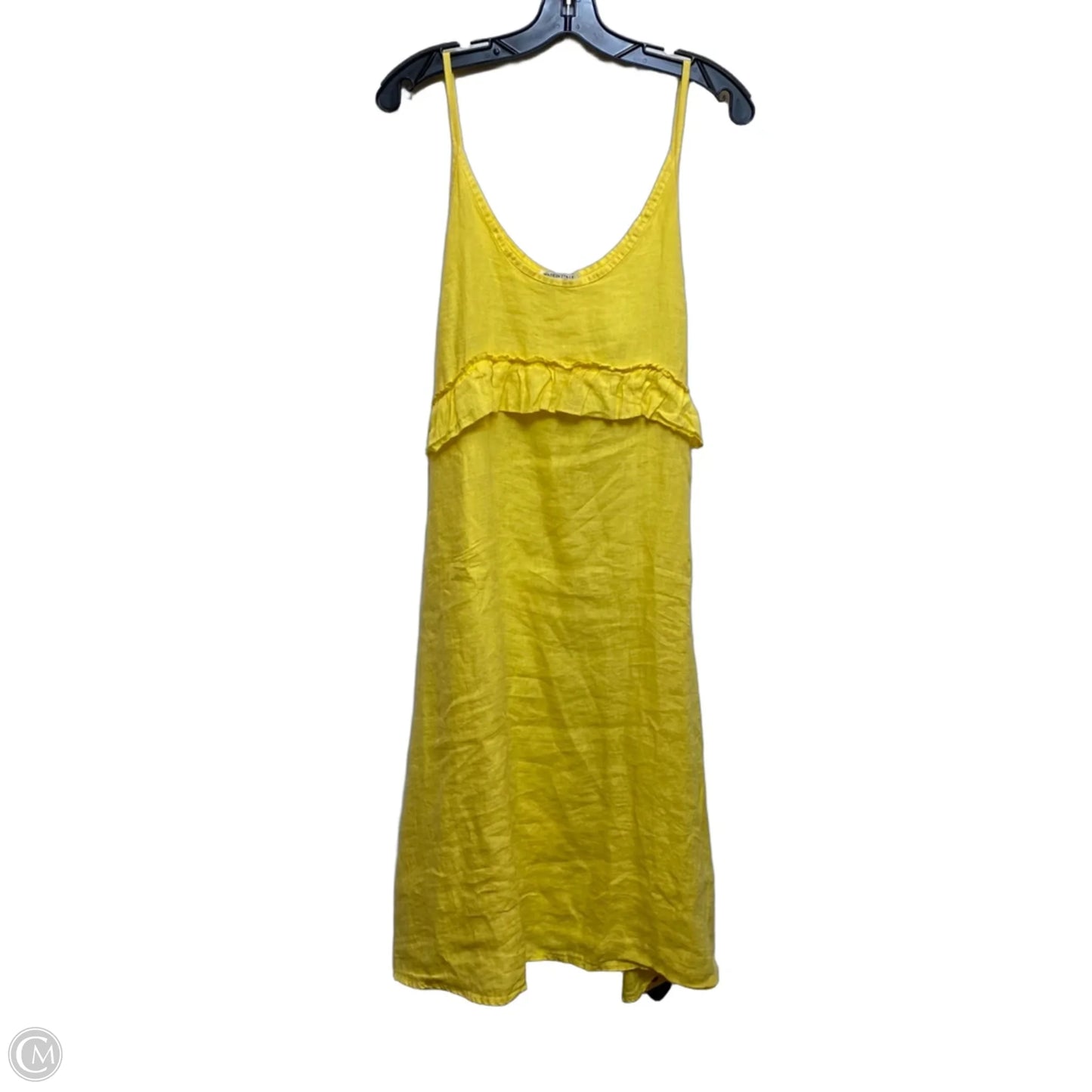 Dress Casual Midi By Clothes Mentor In Yellow, Size: M