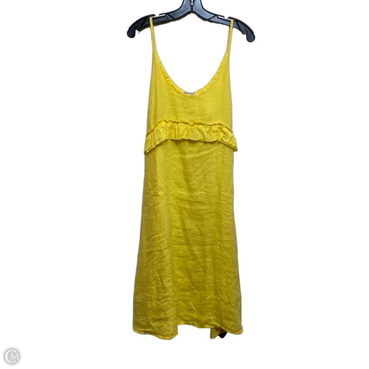 Dress Casual Midi By Clothes Mentor In Yellow, Size: M