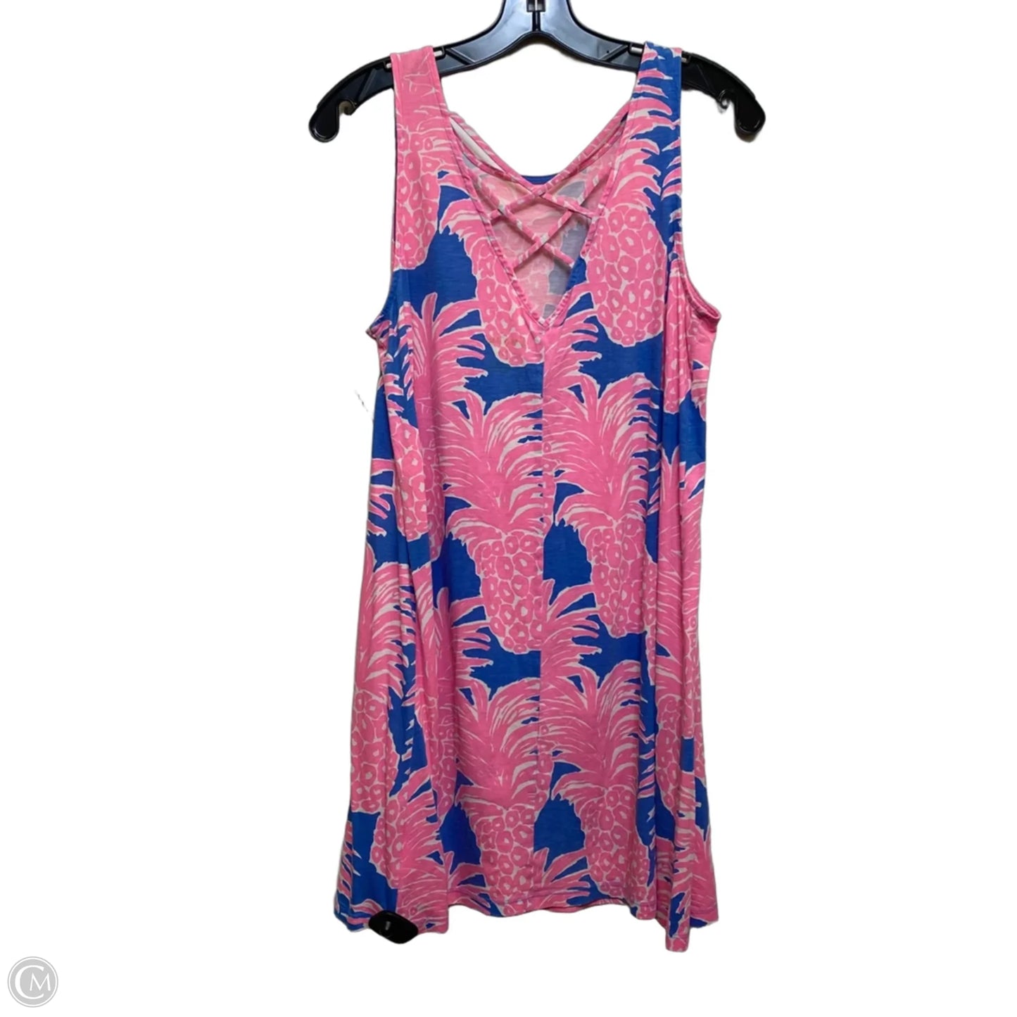 Dress Designer By Lilly Pulitzer In Blue & Pink, Size: M