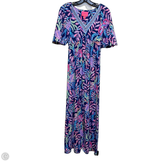Dress Designer By Lilly Pulitzer In Blue & Purple, Size: Xs