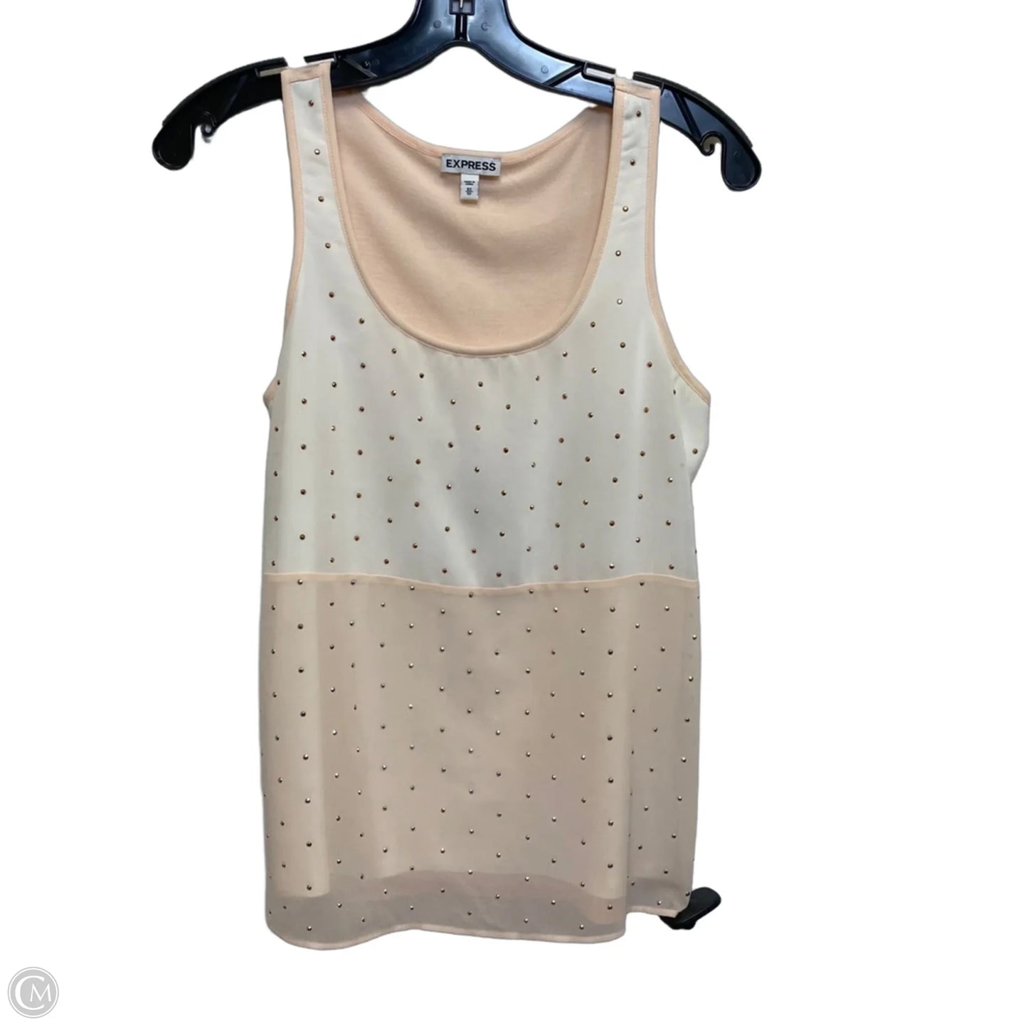 Top Sleeveless By Express In Peach, Size: Xs