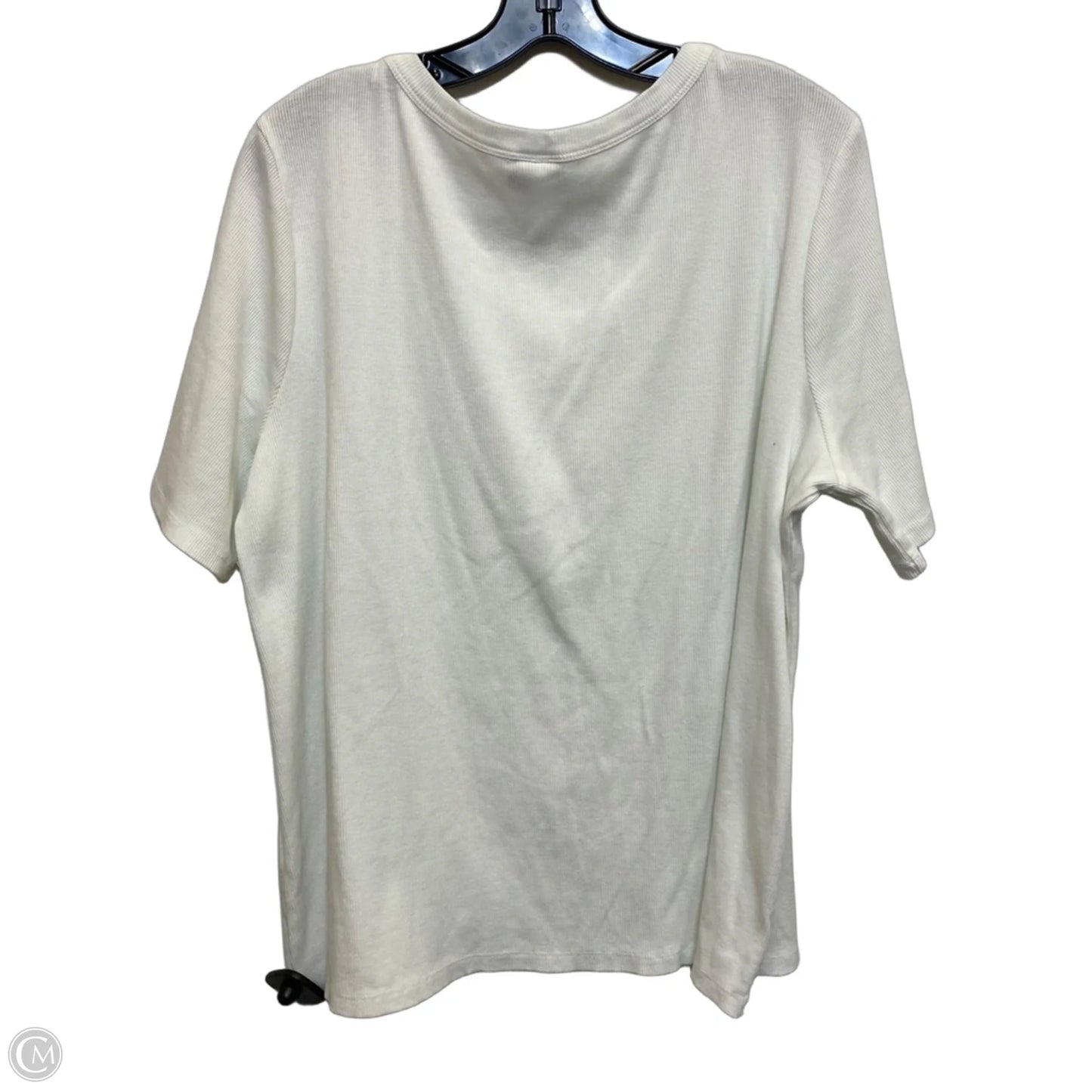 Top Short Sleeve Basic By Cato In White, Size: 3x