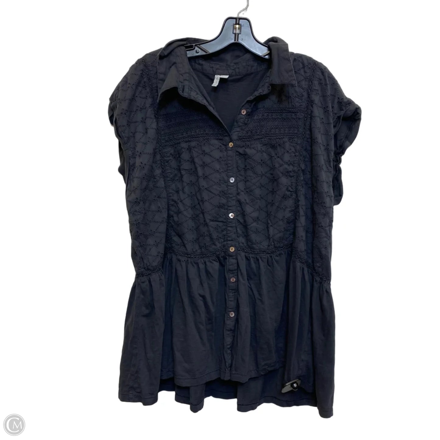 Top Short Sleeve By Cato In Blue, Size: 3x