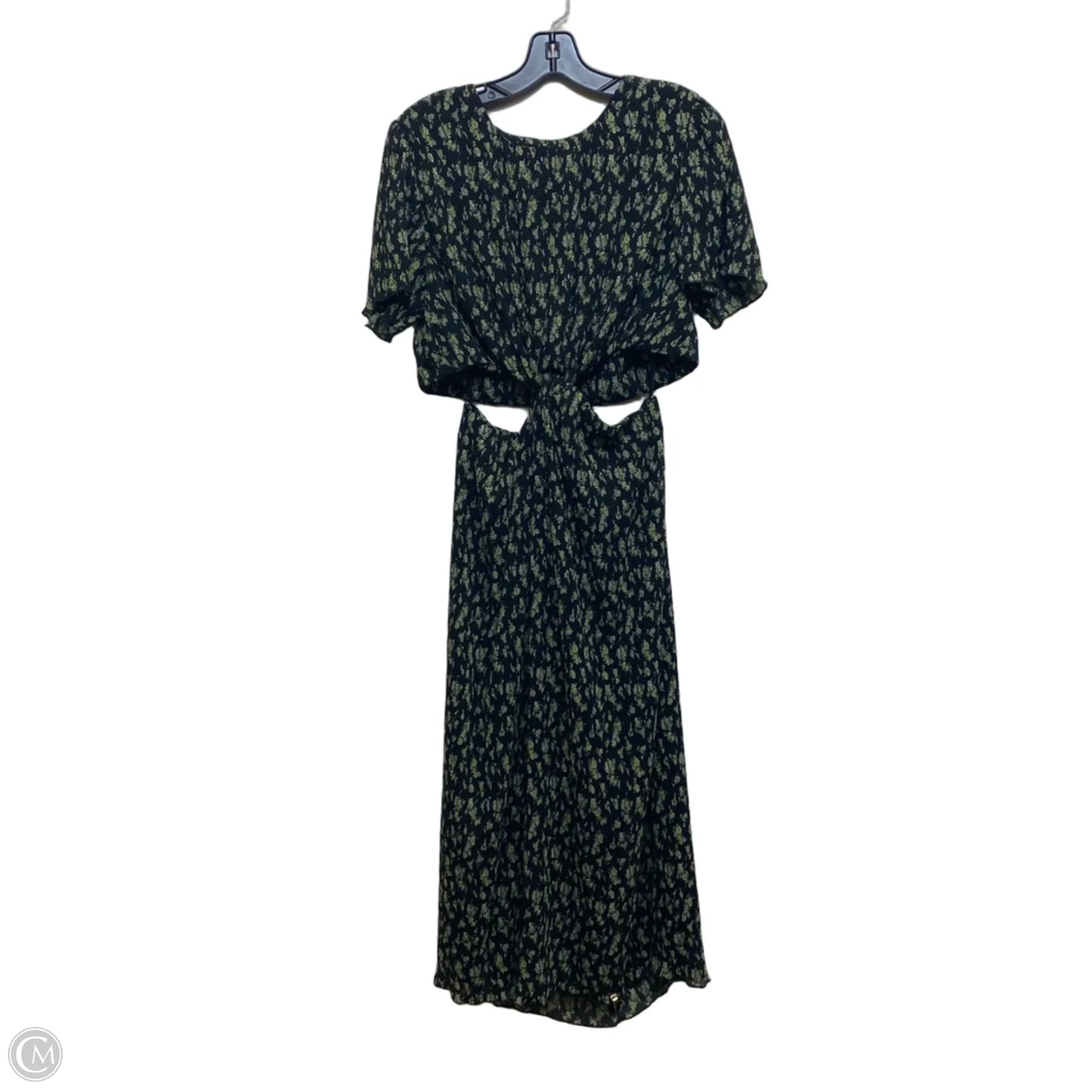 Dress Casual Maxi By Who What Wear In Black & Green, Size: Xl