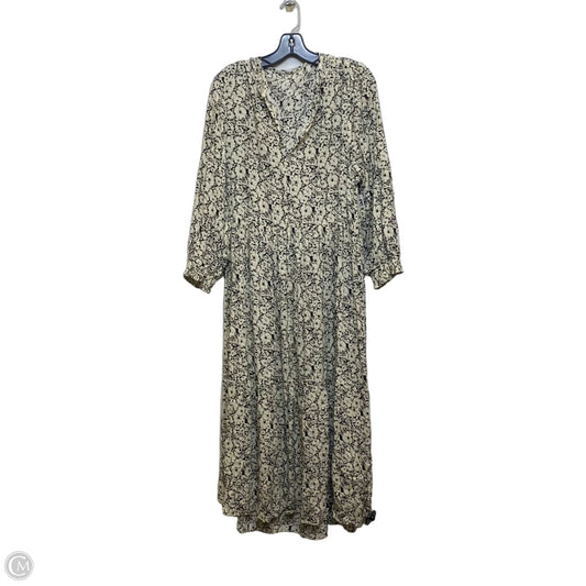 Dress Casual Maxi By Zara In Black & Cream, Size: S