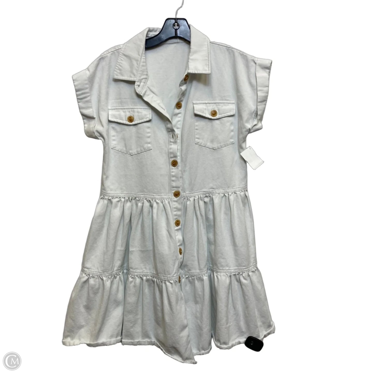 Dress Casual Short By Clothes Mentor In White, Size: S