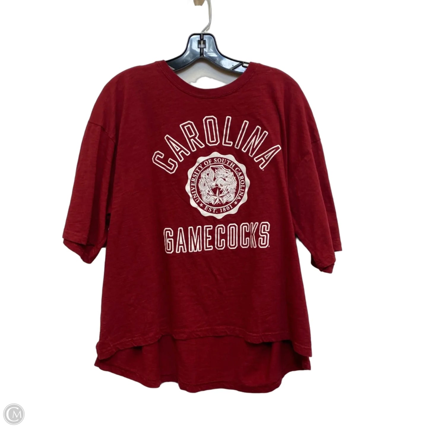 Top Short Sleeve By Pressbox In Red, Size: 2x