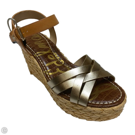 Shoes Heels Wedge By Sam Edelman In Gold, Size: 9.5