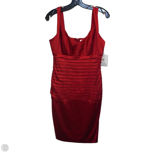 Dress Casual Short By Calvin Klein In Red, Size: S