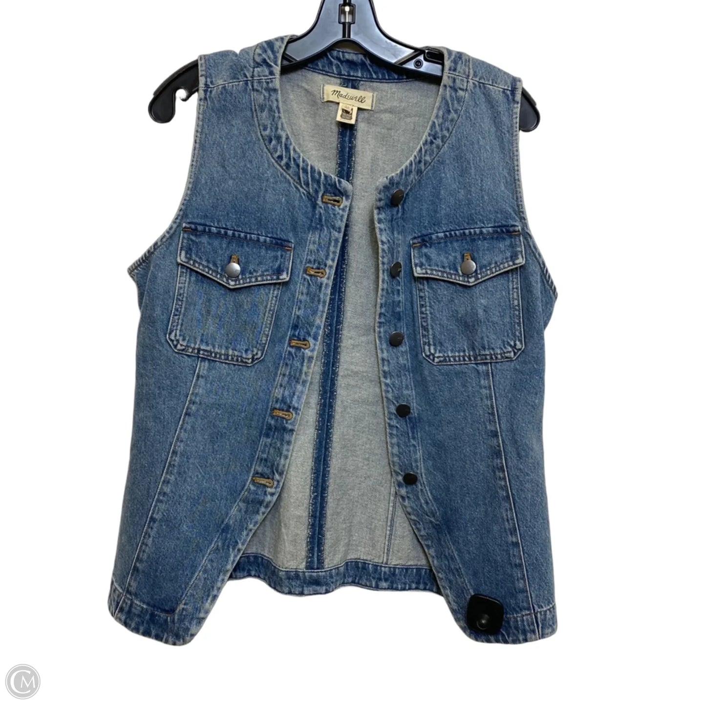 Vest Other By Madewell In Blue Denim, Size: M