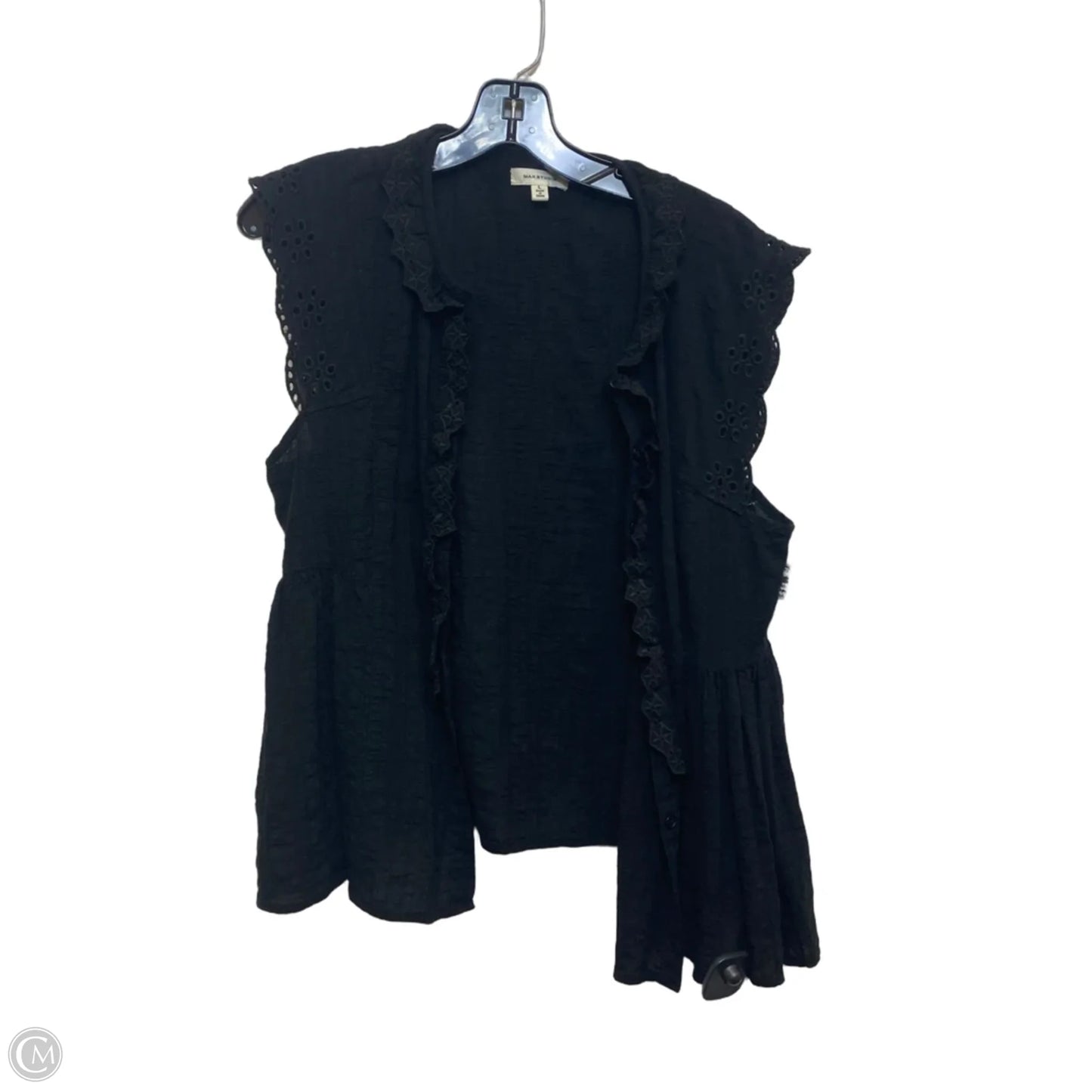 Top Sleeveless By Max Studio In Black, Size: L