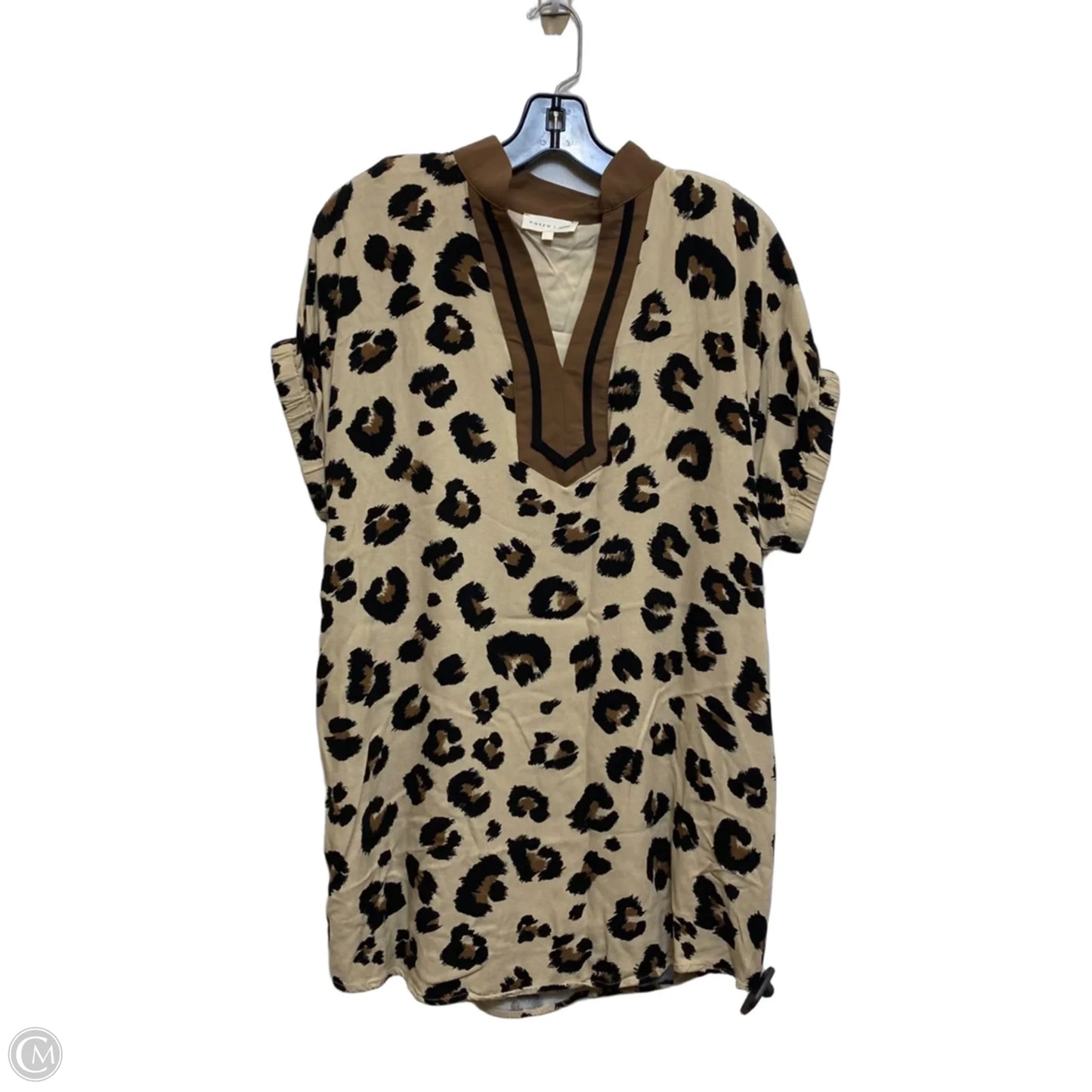 Tunic Short Sleeve By Entro In Animal Print, Size: S