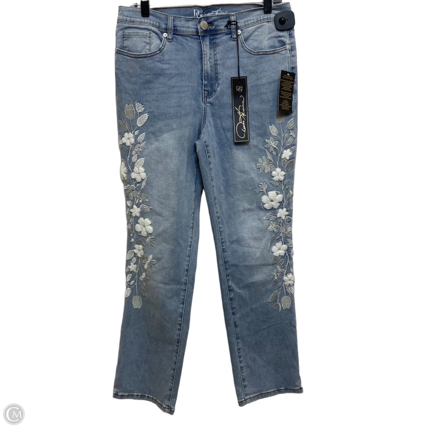 Jeans Straight By Dg2 In Blue Denim, Size: 10