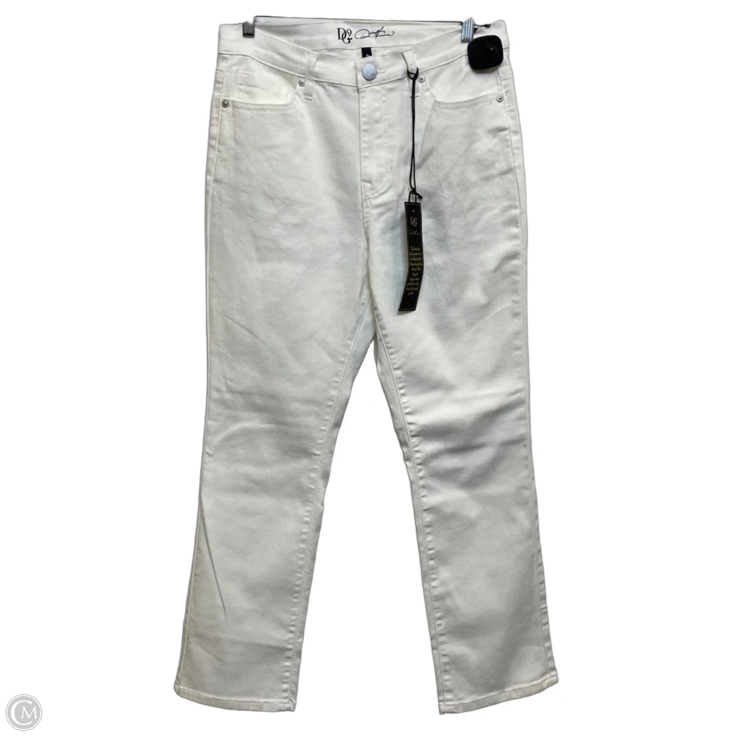 Jeans Boot Cut By Dg2 In White Denim, Size: 8