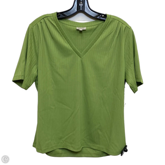 Top Short Sleeve By Jaclyn Smith In Green, Size: M