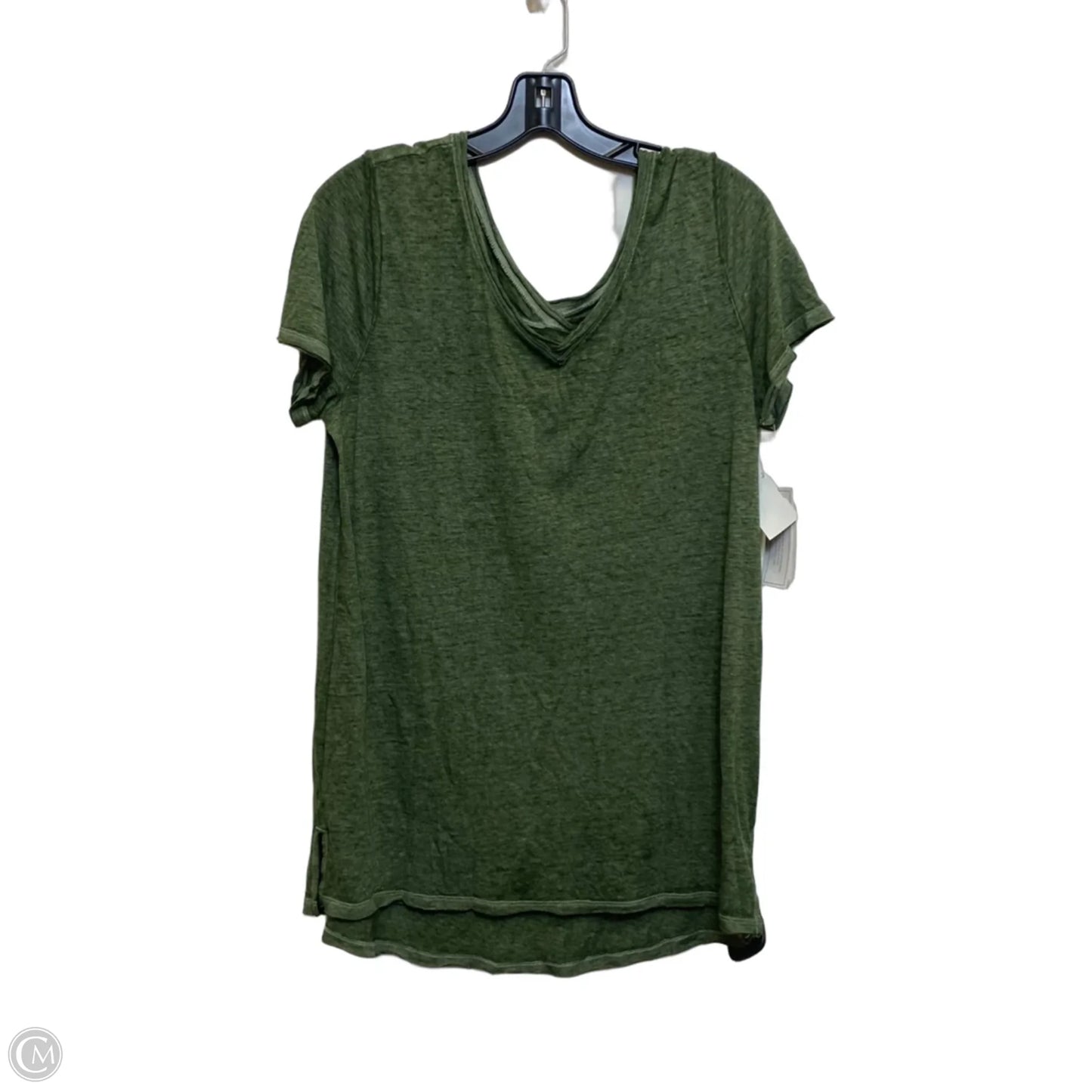 Top Short Sleeve Basic By Time And Tru In Green, Size: L