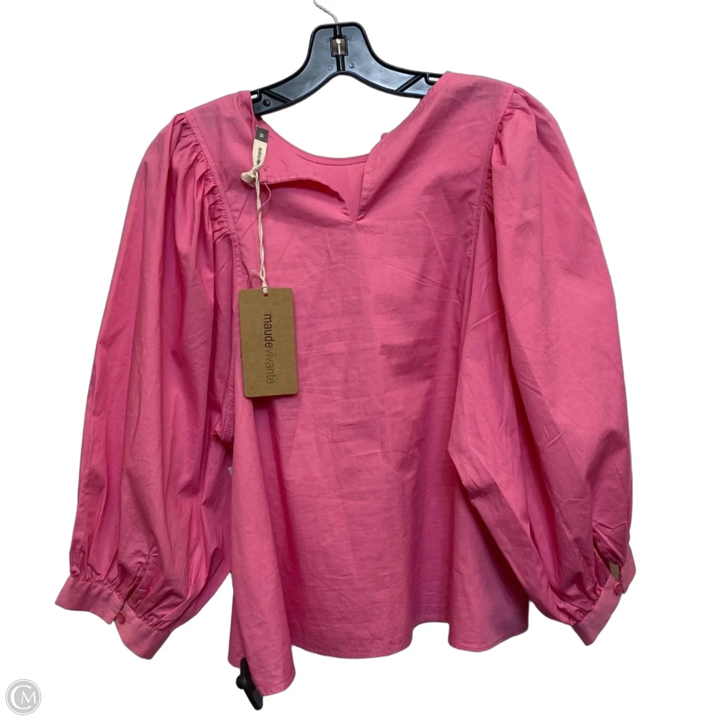 Top 3/4 Sleeve By Maude Vivante In Pink, Size: M