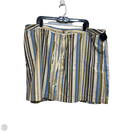 Skort By Cj Banks In Blue & Brown, Size: 3x