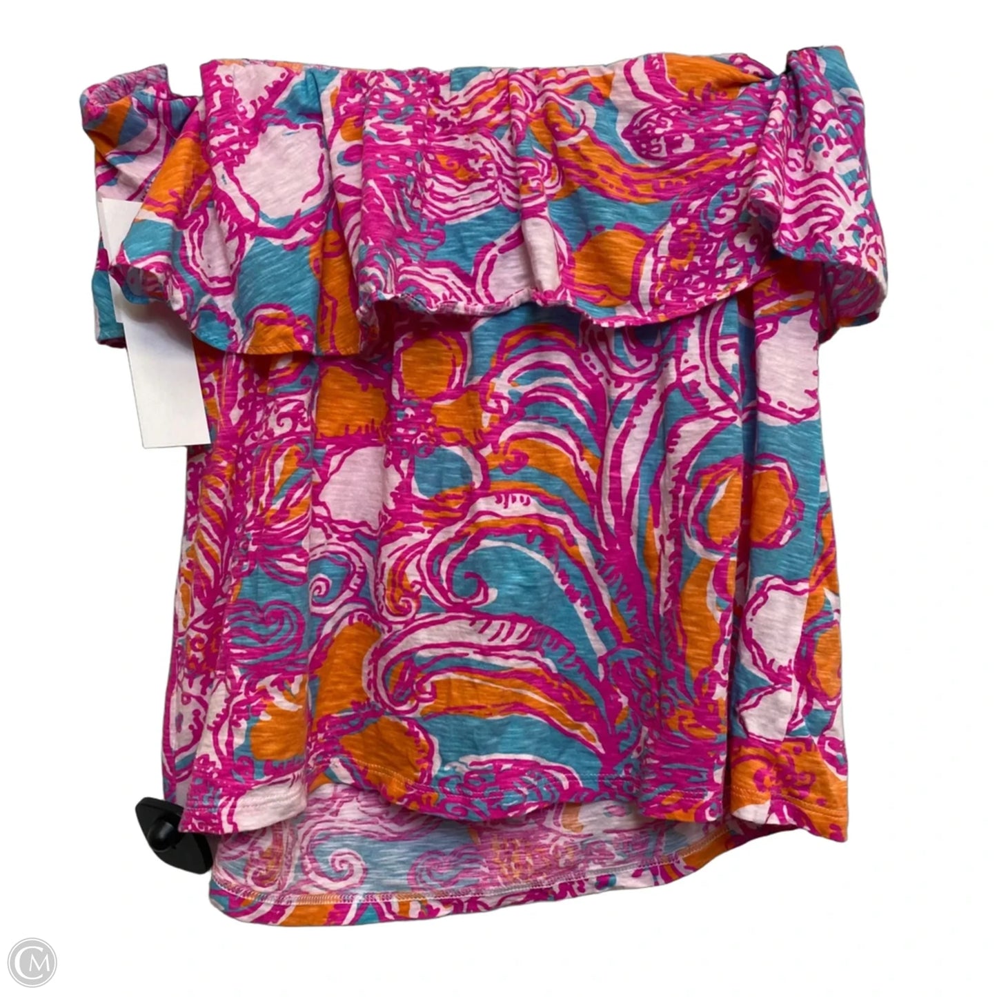 Top Sleeveless Designer By Lilly Pulitzer In Orange & Pink, Size: Xl