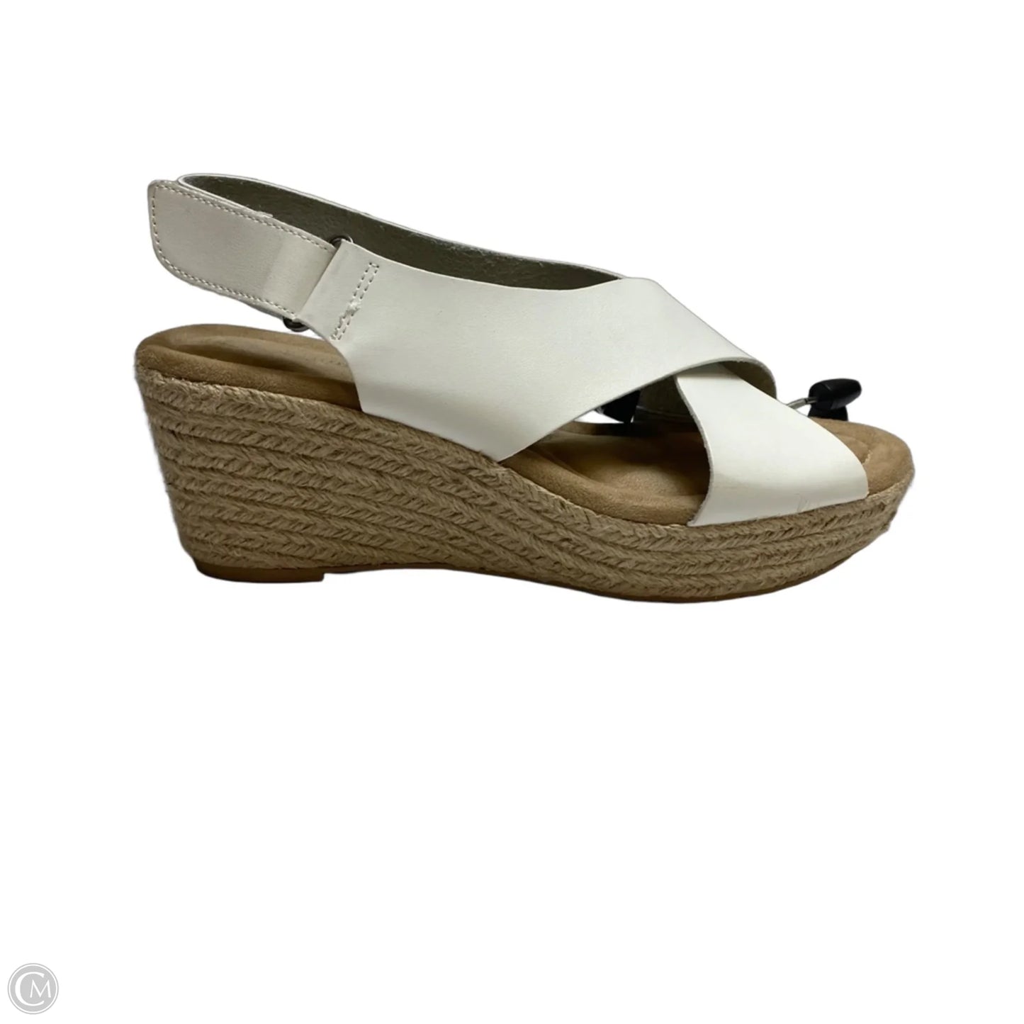 Sandals Heels Wedge By Cl By Chinese Laundry In White, Size: 10