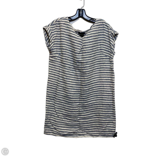 Dress Casual Short By Tahari In Blue & Cream, Size: M