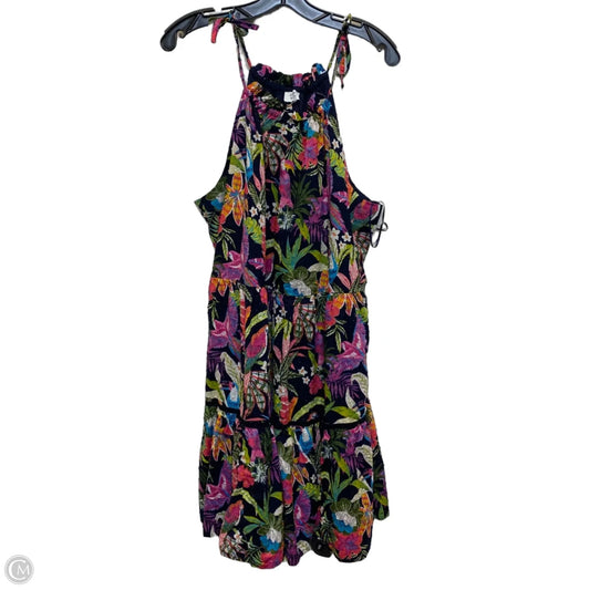 Dress Casual Short By Crown And Ivy In Blue & Pink, Size: Xl