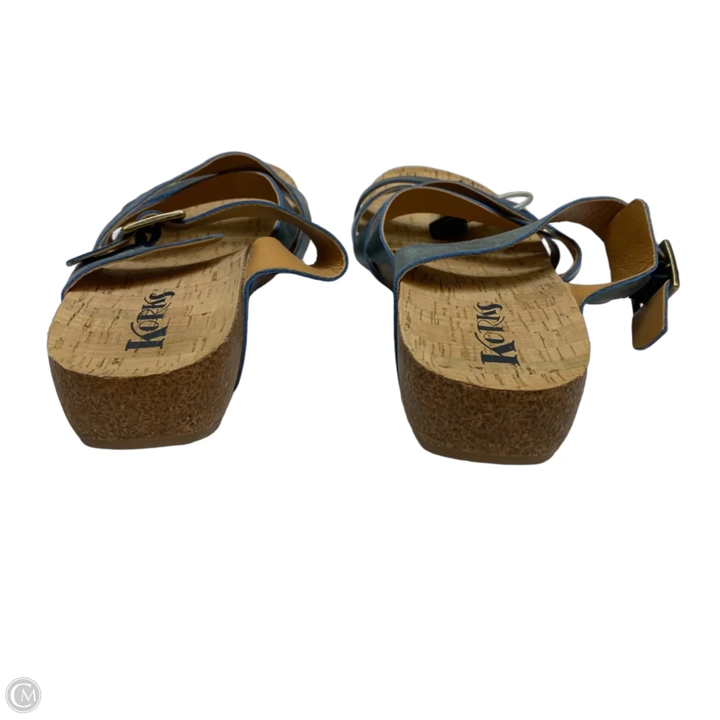 Sandals Flats By Korks In Blue, Size: 10