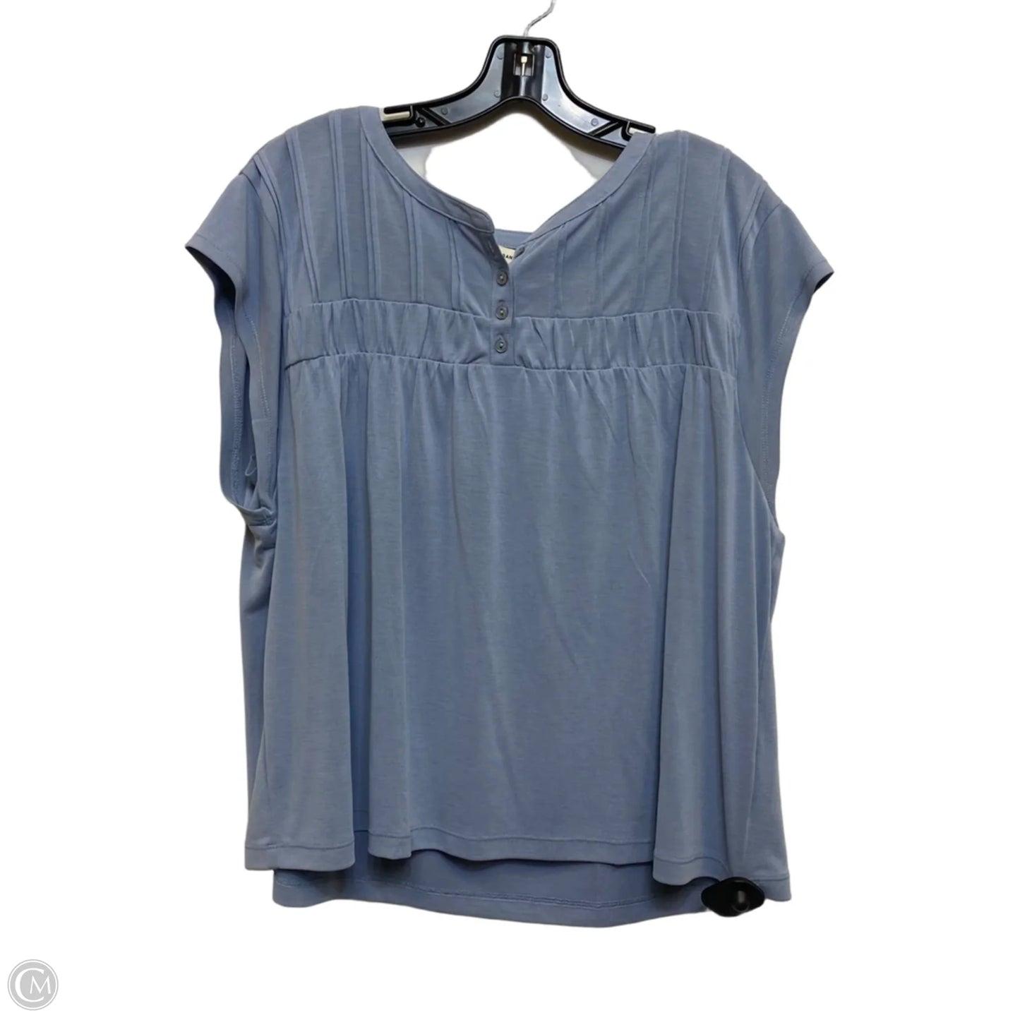 Top Short Sleeve By Lucky Brand In Blue, Size: Xl