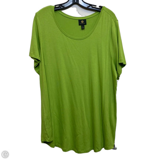 Top Short Sleeve By Jm Collections In Green, Size: 1x
