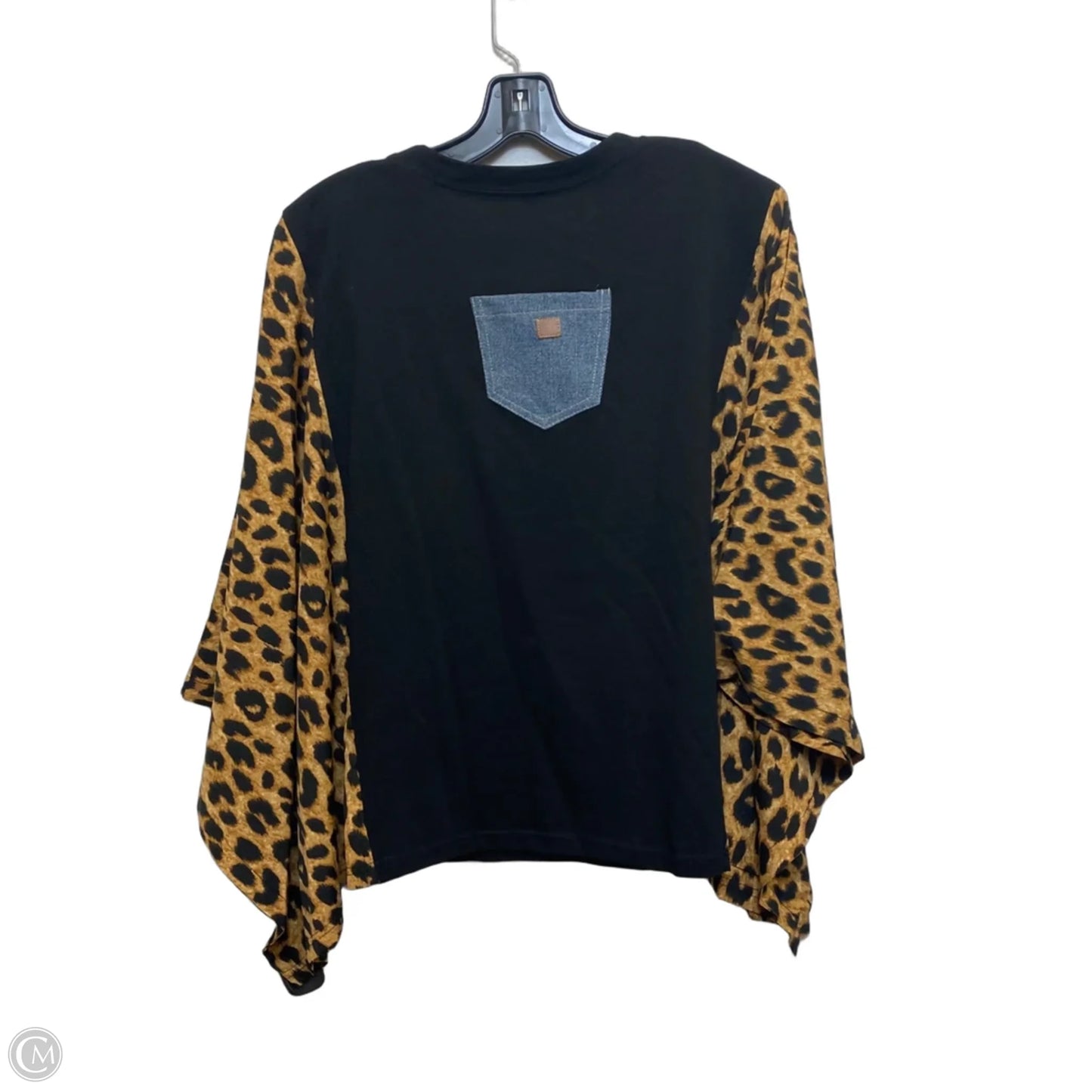 Top Short Sleeve By Cmc In Animal Print, Size: Osfm