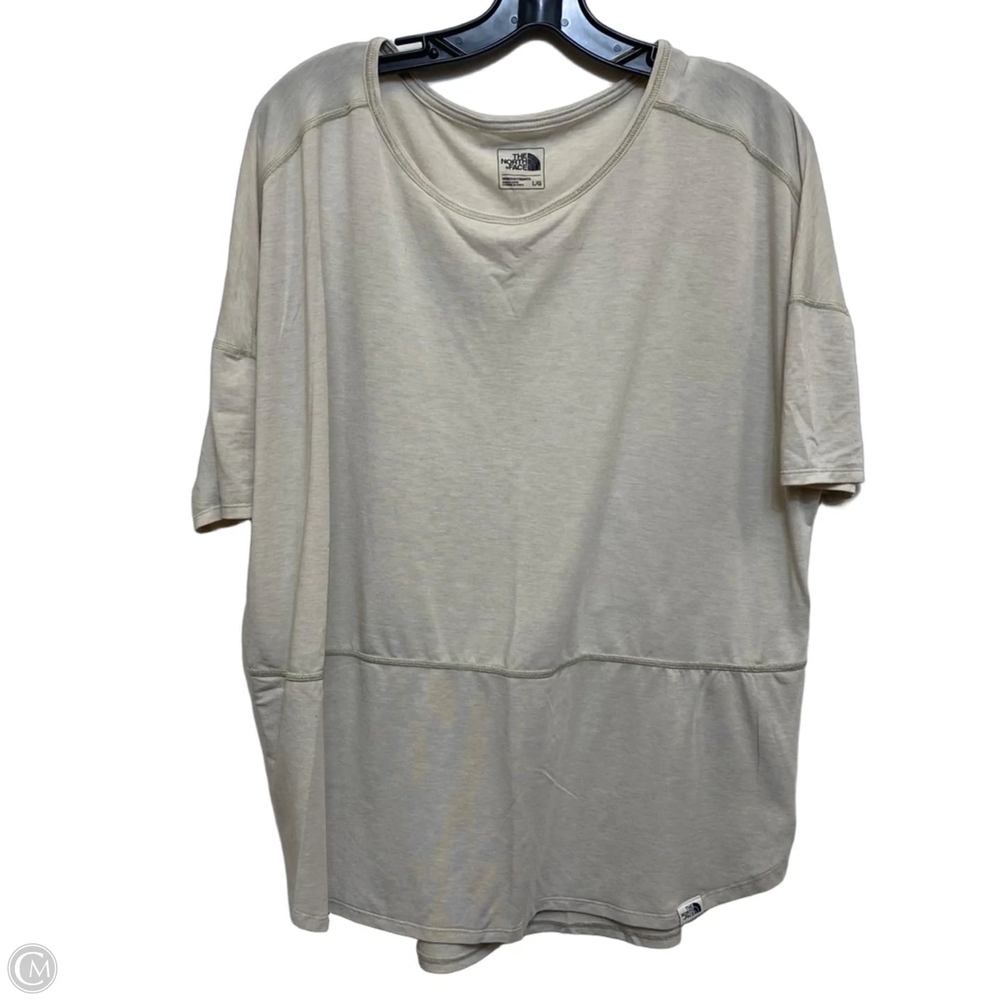 Athletic Top Short Sleeve By The North Face In Grey, Size: L