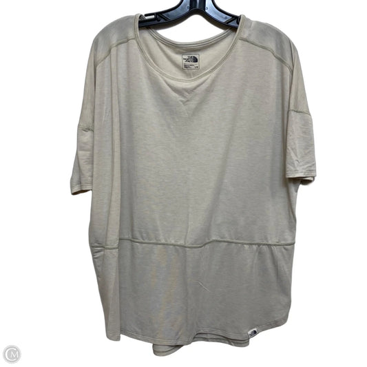 Athletic Top Short Sleeve By The North Face In Grey, Size: L