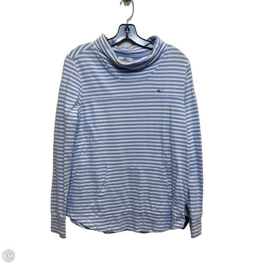 Top Long Sleeve Designer By Vineyard Vines In Blue & White, Size: Xs