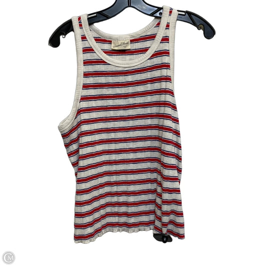 Top Sleeveless By Universal Thread In Red & White, Size: Xxl