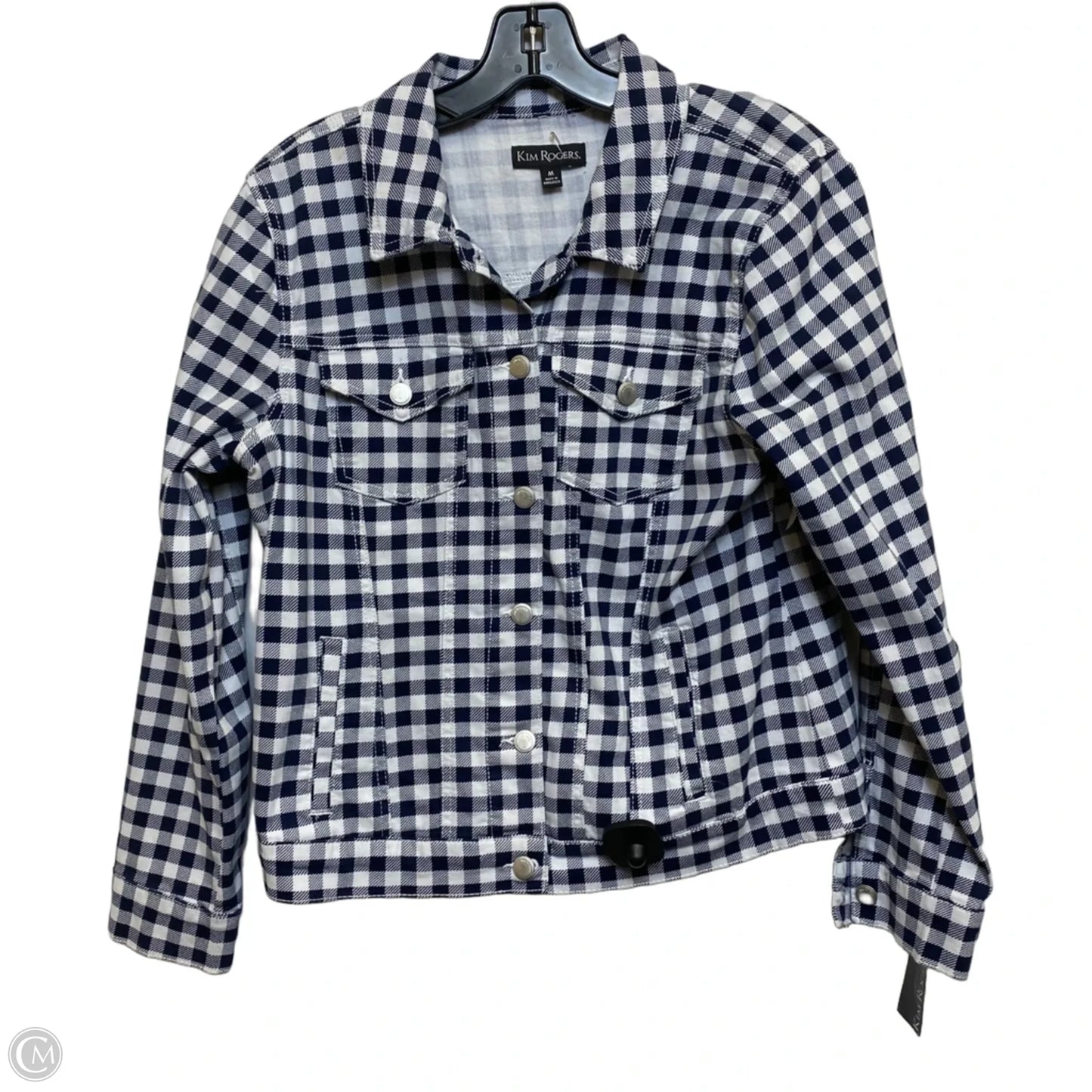 Jacket Other By Kim Rogers In Blue & White, Size: M
