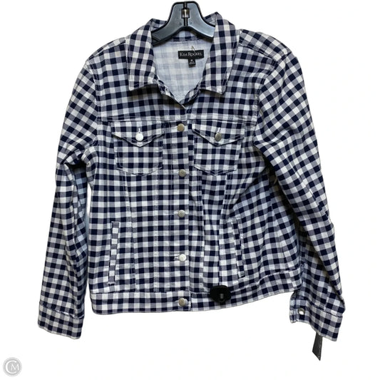 Jacket Other By Kim Rogers In Blue & White, Size: M