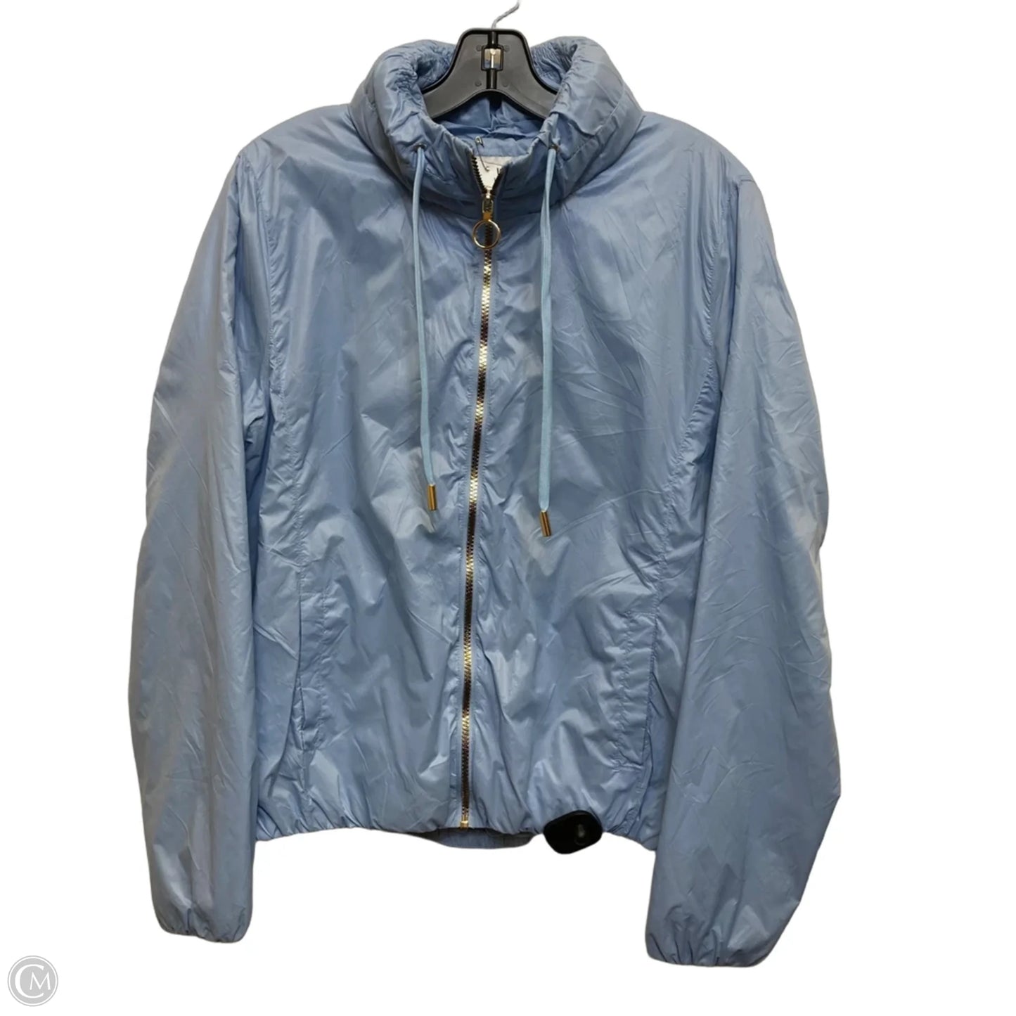 Jacket Windbreaker By Clothes Mentor In Blue, Size: M