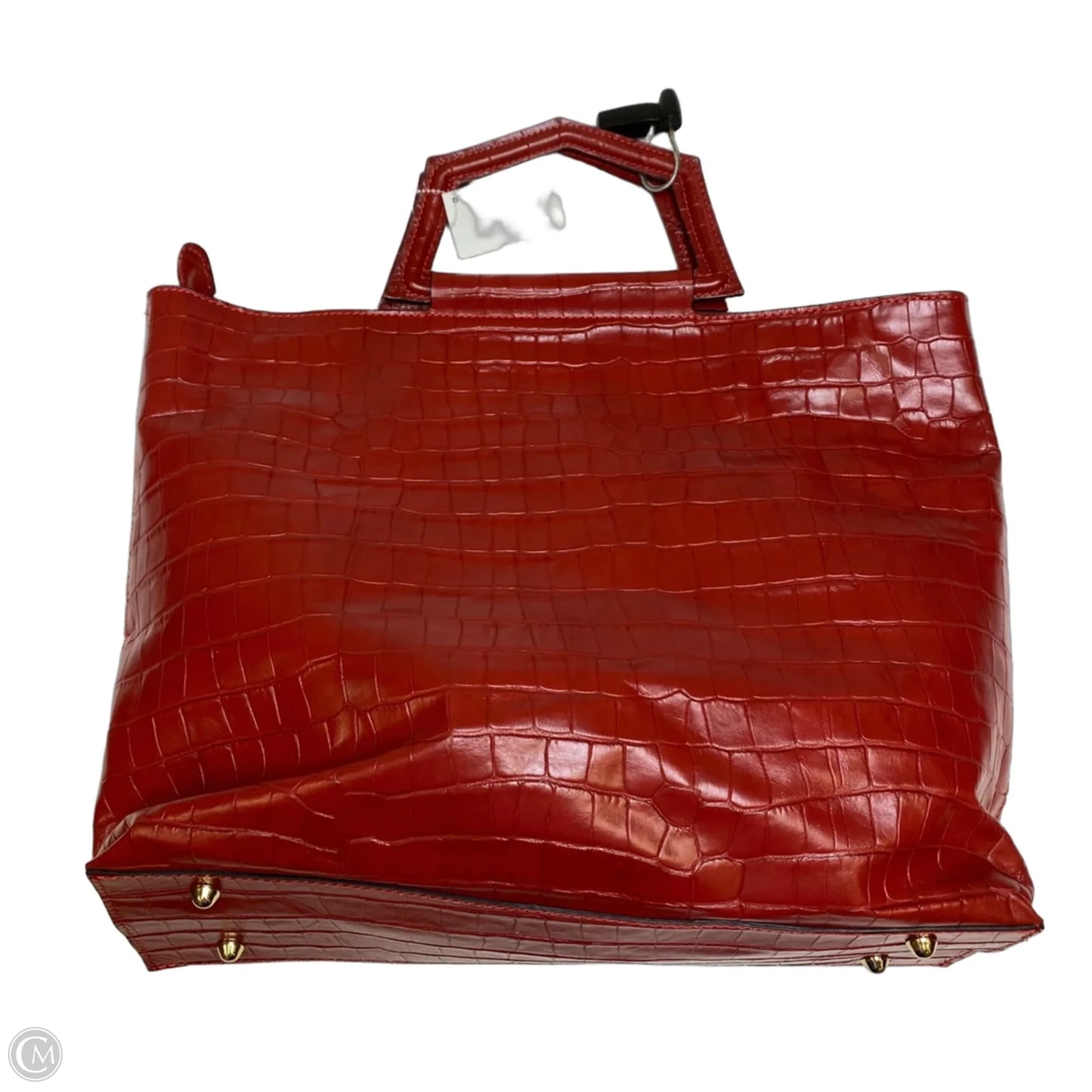 Handbag Leather By Anna Paola, Size: Large